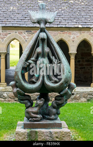 "Herabkunft des Geistes" von Jacques Lipchitz (1959), in der Abtei Kloster Garth, Isle of Iona, Inneren Hebriden, Schottland Stockfoto