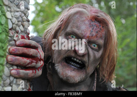 Am set bei "Blutsbrüder - Mein Bruder der Zombie" (06 NOV 15 bei RTL2 ausgestrahlt) Featuring: Frank Kessler Where: Berlin, Deutschland: 09 Sep 2015 Stockfoto