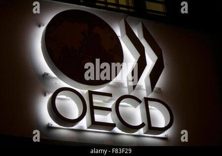 Markenname: "OECD", Berlin. Stockfoto