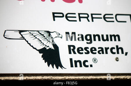 Markennamen: "Magnum Research Inc", Berlin. Stockfoto