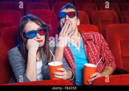 Die Zuschauer im Kino Stockfoto