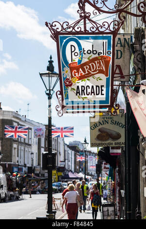 Portobello Road, Notting Hill, London, England, Vereinigtes Königreich Stockfoto