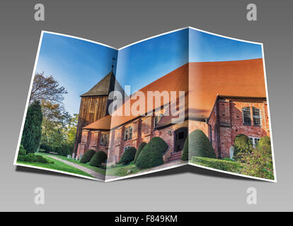 Die politisierte Kirche Prerow wurde von 1726 bis 1728, Fischland-Darß-Zingst, Mecklenburg-Western Pomerania, Deutschland, Europa Stockfoto