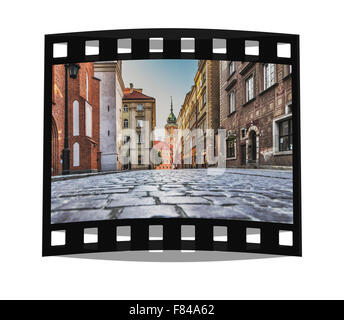 Die Straße von St. John (Ulica Swietojanska) befindet sich im historischen alten Stadt von Warschau, Masowien, Polen, Europa Stockfoto