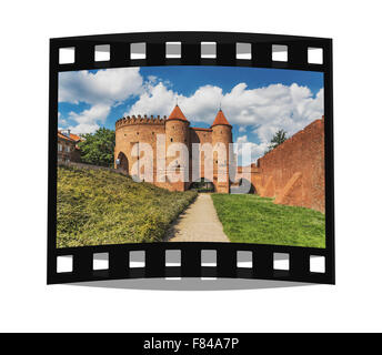 Die Barbakane ist das Tor zur Altstadt und integriert die Stadt Wand, Warschau, Masowien, Polen, Europa Stockfoto