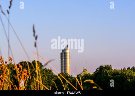 Millennium Tower, Donau, Wien, Österreich Stockfoto