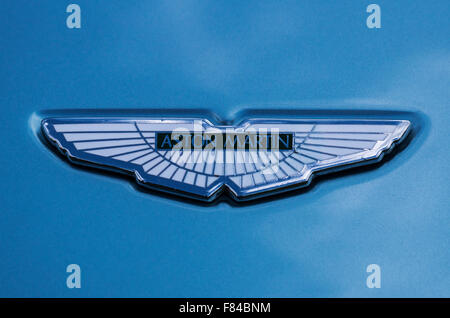 Ein Aston Martin-Abzeichen Stockfoto