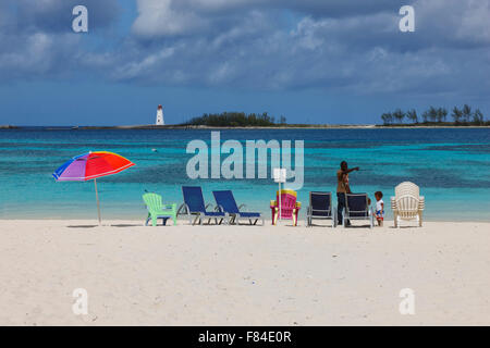 Nassau Junkanoo Strand Stockfoto