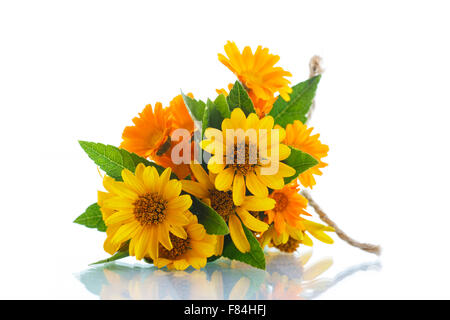 Blumenstrauß mit Sommer Gänseblümchen Stockfoto