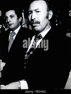 1967 - Boumedienne Algerien Houari Boumedienne, Präsident von Algerien und Leiter des revolutionären Kommandorates seit Juni 1965. 23. August 1927 geboren. © Keystone Bilder USA/ZUMAPRESS.com/Alamy Live-Nachrichten Stockfoto