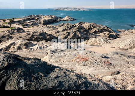 Shark Island Felslandschaft - Lüderitz, Namibia, Afrika Stockfoto