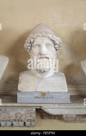 Herm des Hephaistos, Vatikanische Museen, Rom, Italien Stockfoto