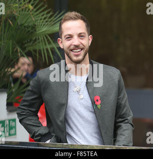 James Morrison außerhalb ITV Studios mit: James Morrison wo: London, Vereinigtes Königreich bei: 5. November 2015 Stockfoto