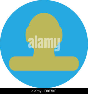 Symbol-Profil-Design flach. Avatar-menschlichen, sozialen Leiter, Illustration, Person Mitglied. Vektor Kunst Design Abstrakt ungewöhnliche Mode krank Stockfoto