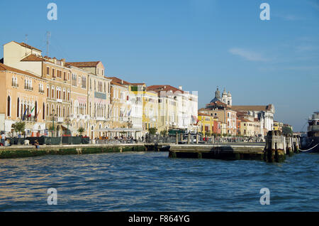 Venedig, Italien, Fondamenta Zattere al Ponte Longo, Stockfoto