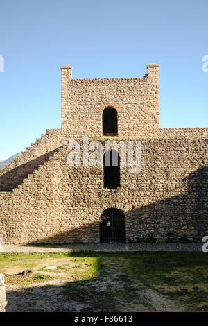 Altarabischen, maurischen, äußeren Mauern und Toren der Stadt Ronda, Andalusien, Spanien Stockfoto