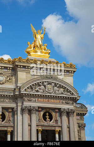 Gebäude der nationalen Akademie der Musik und Grand Opéra in Paris Stockfoto