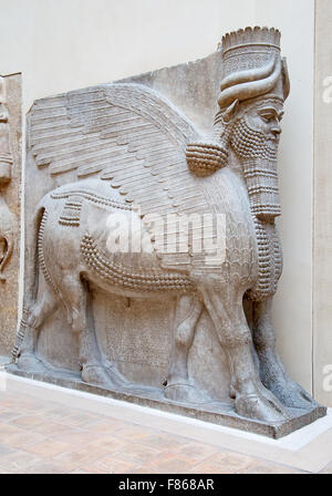 Alten sumerischen Steinbildhauen mit Keilschrift scripting Stockfoto