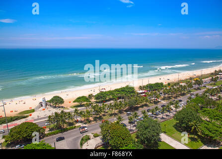Berühmten Barra Beach in Rio De Janeiro, Brasilien Stockfoto