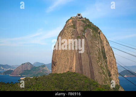 Berühmten Zuckerhut in Rio De Janeiro, Brasilien Stockfoto