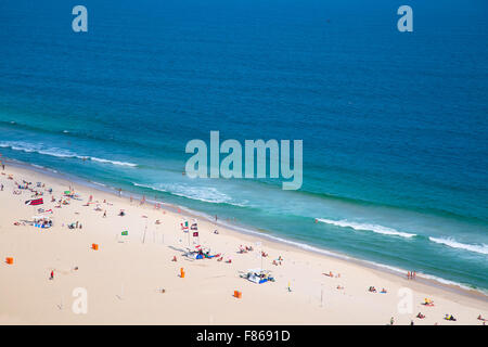 Berühmten Copacabana Strand in Rio De Janeiro, Brasilien Stockfoto