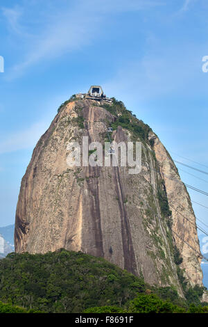 Berühmten Zuckerhut in Rio De Janeiro, Brasilien Stockfoto