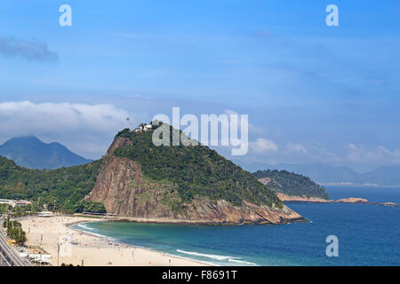 Berühmten Copacabana Strand in Rio De Janeiro, Brasilien Stockfoto