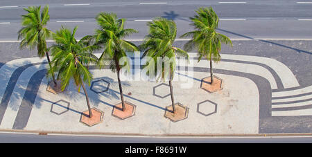 Berühmten Copacabana Strand in Rio De Janeiro, Brasilien Stockfoto