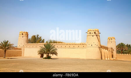 Berühmte Jahili Fort in Al Ain Oase, Vereinigte Arabische Emirate Stockfoto