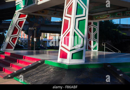 Chicano Park, urban, Barrio Logan. San Diego, California, Vereinigte Staaten von Amerika. Stockfoto