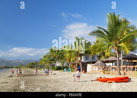 Resorts auf neue Stadtstrand, Nadi, Viti Levu, Fidschi Stockfoto