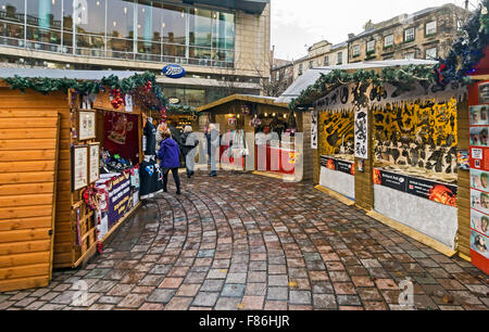 Glasgow Weihnachtsmarkt Dezember 2015 in St. Enoch Square Glasgow Schottland Stockfoto