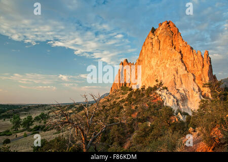 Grauer Stein (Cathedral Rock), Garten der Götter Park, Colorado Springs, Colorado USA Stockfoto