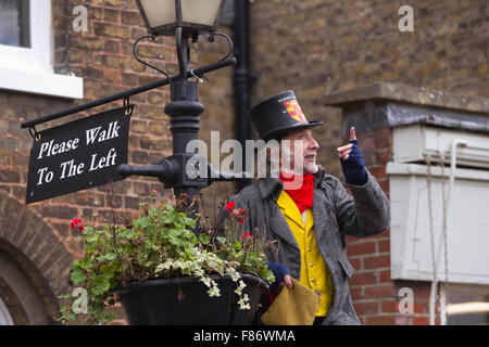 Jährlichen Dickens Christmas Festival zu gedenken und feiern das Leben von Charles Dickens, Rochester, Kent, Großbritannien Stockfoto