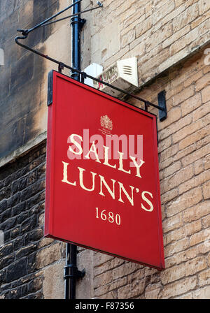 Sally Lunns Gastwirtschaft in Bath, England, UK Stockfoto