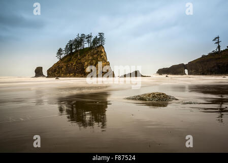 Zweiten Strand in Olympic Nationalpark befindet sich im US-Bundesstaat Washington. Stockfoto