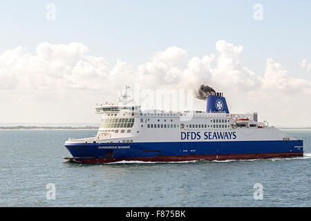 DFDS Dunkerque Seaways cross channel Fähre Segeln Stockfoto