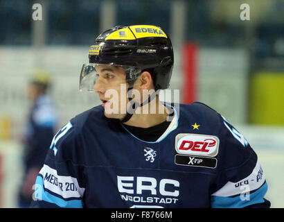 Ingolstadt, Bayern, Deutschland. 6. Dezember 2015. Jared ROSS (Ingolstadt/USA). Eishockey Eishockey Bundesliga, Spieltag 24, ERC Ingolstadt VsDuesseldorfer EG, Ingolstadt, Saturn-Arena, 6. Dezember 2015, © Wolfgang Fehrmann/ZUMA Draht/Alamy Live News Stockfoto