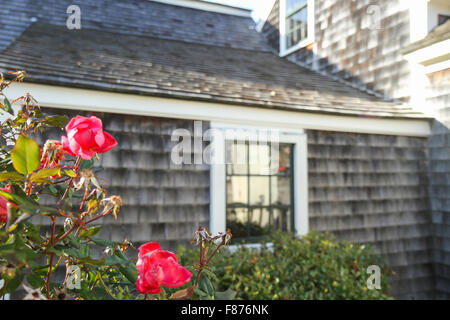 Außerhalb der Atwood House Museum, Chatham, Massachusetts Stockfoto