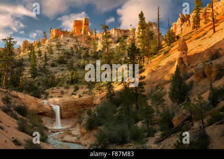 Wasserfälle auf Tropic Graben. Bryce National Park, Utah Stockfoto