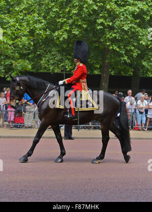 Trooping der Farben für den Geburtstag der Königin eines Londoner am meisten beliebte jährliche Royal Events Foto aufgenommen am 17. Juni 2006 Stockfoto