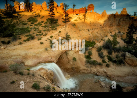 Wasserfälle auf Tropic Graben. Bryce National Park, Utah Stockfoto