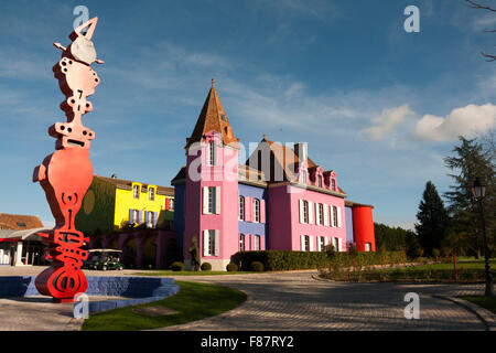 Chateau Le Stelsia Chateau Saint-Sylvestre-Sur-Lot Lalande Stockfoto