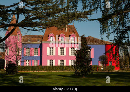 Chateau Le Stelsia Chateau Saint-Sylvestre-Sur-Lot Lalande Stockfoto