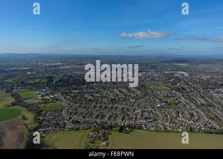 Einen tollen Blick auf die Stadt von Kidderminster in Worcestershire Stockfoto