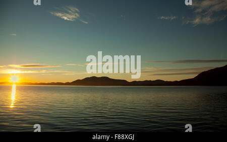 Sonnenaufgang symbolisiert Neubeginn Stockfoto