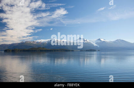 im Tracy Arm Fjord Boot Stockfoto