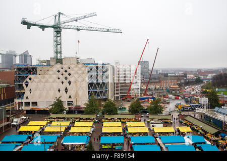 Leeds Victoria Gate Einkaufszentrum im Bau angrenzend an Leeds im freien Markt Stockfoto