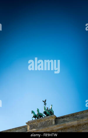 Quadriga auf dem Brandenburger Tor, Berlin, Deutschland Stockfoto
