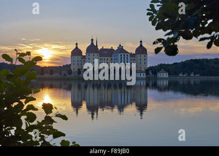 Schloss Moritzburg bei Dresden, Sachsen, Deutschland Stockfoto